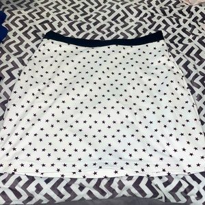 skort, gently used, squat proof